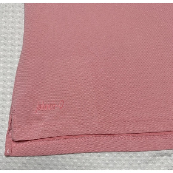 Johnnie-O Short Sleeved Men's Polo Shirt SZ XXL Streels Candy Pink Golf Preppy - Picture 6 of 9